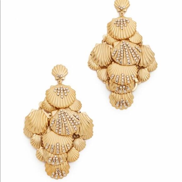 NEW Anthropologie x Gas Bijoux Tahiti Shell Earrings - Picture 2 of 13